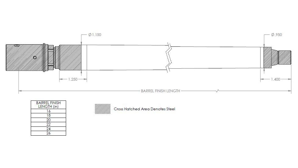 Proof Research Q Fix Pre-Fit Carbon Fiber Threaded Barrel, 6.5 Creedmoor, Q The Fix, 16 inch, 5/8x24 Thread, 1-7 Twist, Graphite/Sliver, 123515