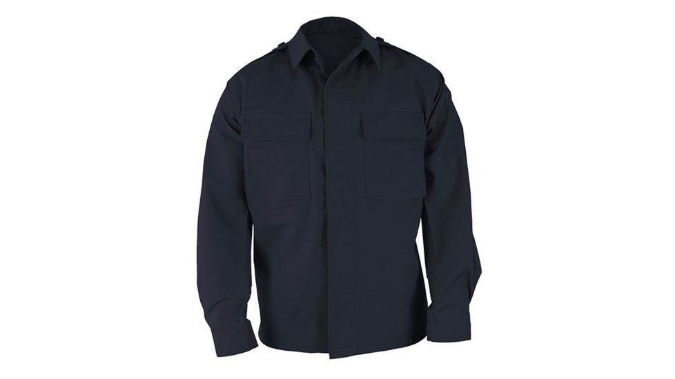 Propper BDU 2-Pocket Coat, 65/35 Poly/Cotton Battle Rip, Size Extra Small-Regular, Dark Navy