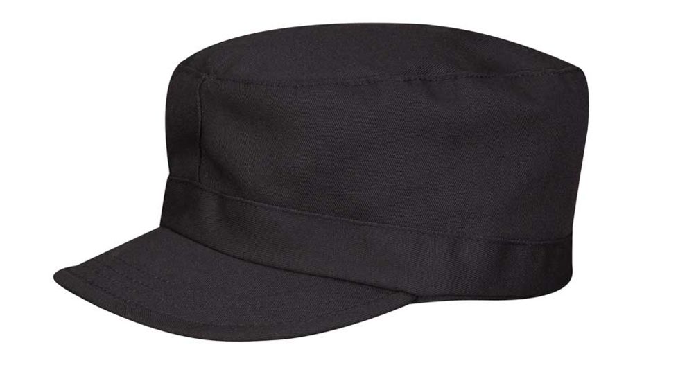Propper BDU Twill Patrol Cap, 60/40 Cotton/Polyester, Small, Black - F550512-S-001
