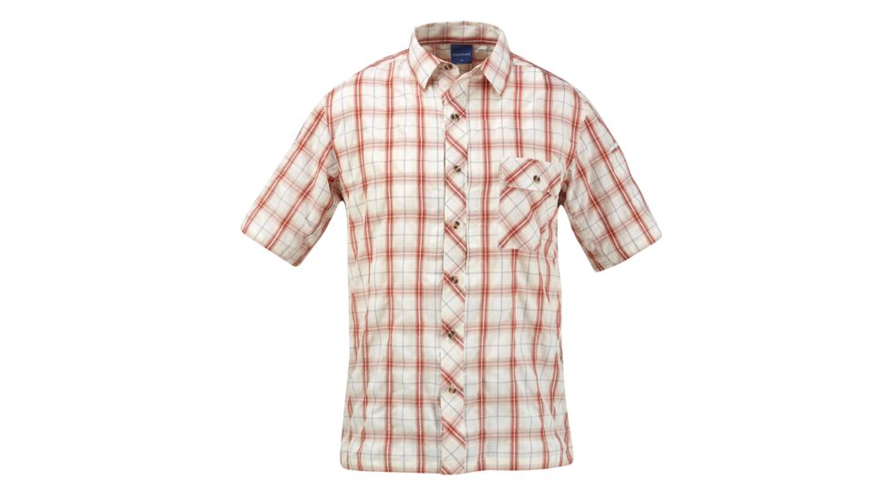 PROPPER Covert Mens Plaid Button Up Shirt, Brick Plaid, XL F53520V610XL