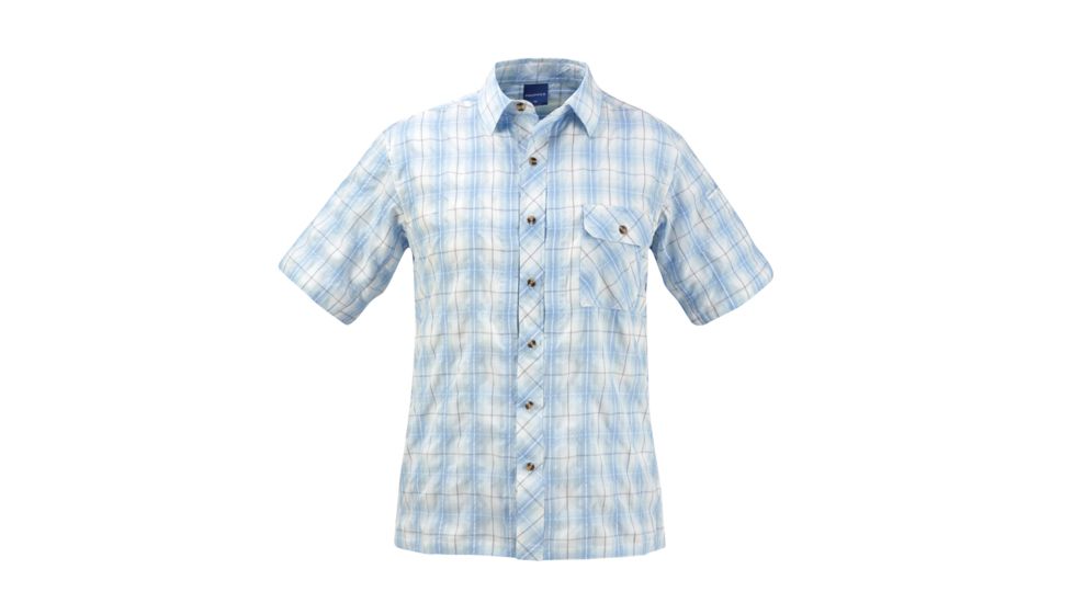 PROPPER Covert Mens Plaid Button Up Shirt, Light Blue Plaid, XL F53520V467XL