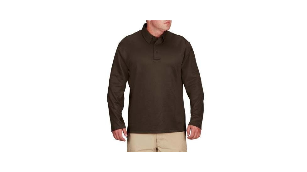 Propper I.C.E. Performance Long Sleeve Polo - Mens, Brown, 3XL, F5315722323XL