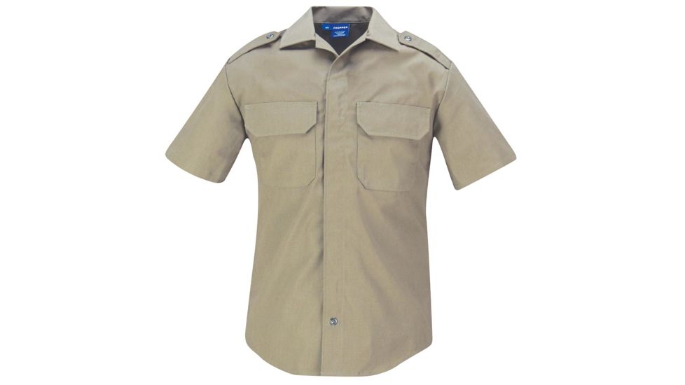 Propper LDS Short Sleeve Shirt - Mens, Silver Tan, 4XL, F53843V2774XL