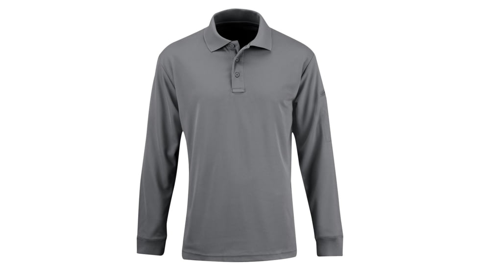 Propper Long Sleeve Uniform Polo - Mens, Grey, 8X Large, F53564C0208XL