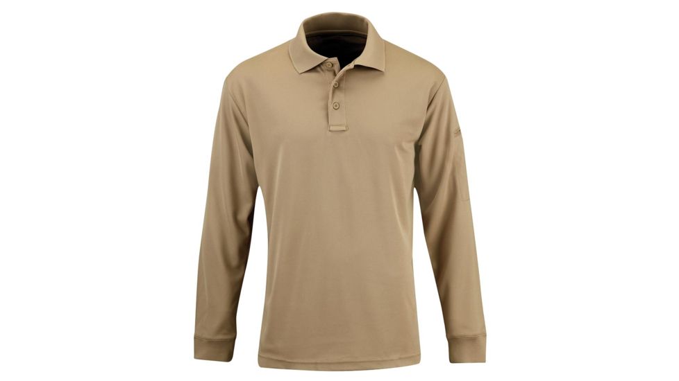 Propper Long Sleeve Uniform Polo - Mens, Silver Tan, 8X Large, F53564C2268XL