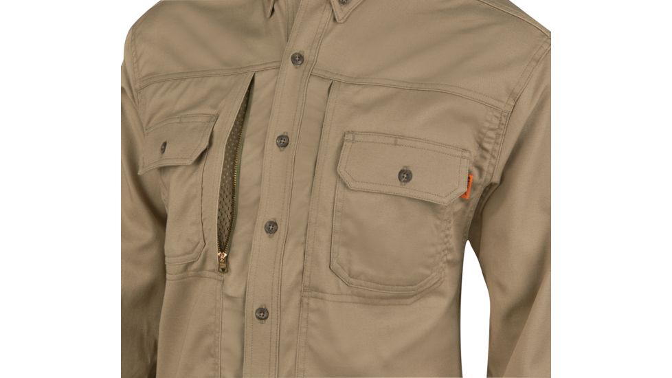 Propper Mens FR Long Sleeve Work Shirt,Khaki,3XL2 F53193J2503XL2
