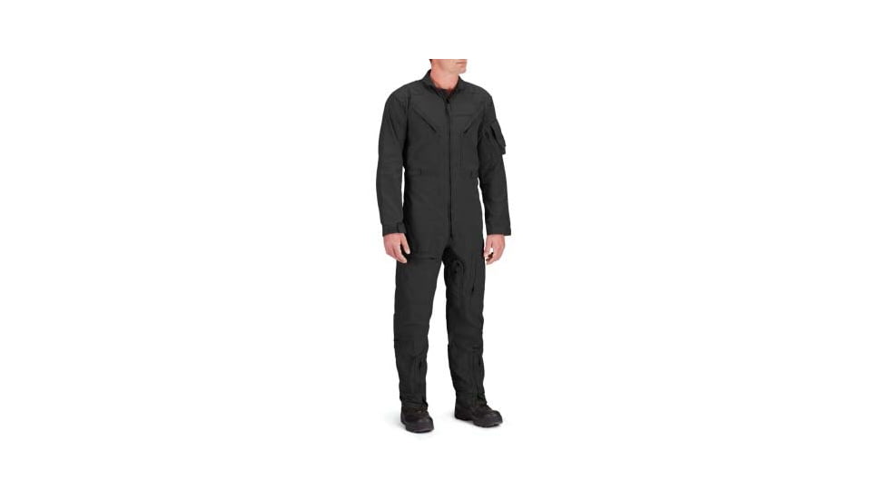 Propper Poly Cotton Twill 27/P Flyers Coverall - Mens, Black, Large, Regular, F51186V001L2