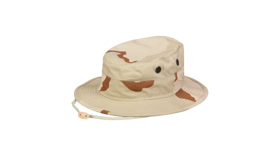 Propper F550221 Sun Hat/Boonie, 50/50 NYCO Ripstop, 3-Color Desert, Size 7 1/4