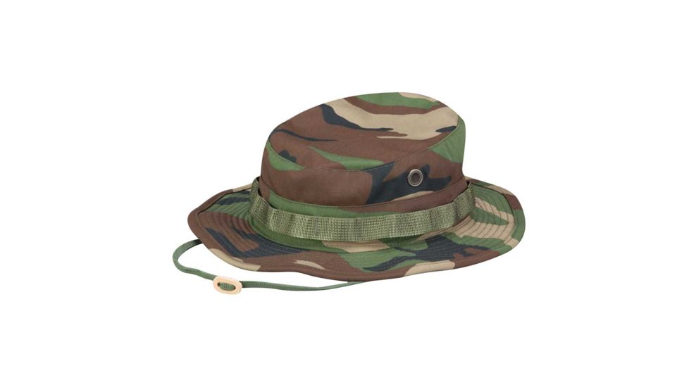 Propper Sun Hat/Boonie, 60/40 Cotton/Poly Twill, Choose Size Head Circum. 21 7/8, Choose Color Woodland