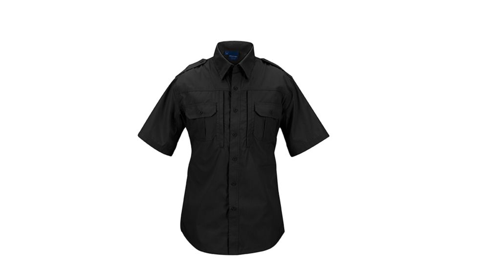Propper F531150 Tactical Lightweight Short Sleeve Shirt, Black, 4XL