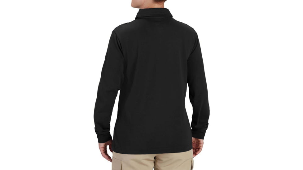 Propper Uniform Cotton Long Sleeve Polo - Womens, Black, XS, F58235N001XS