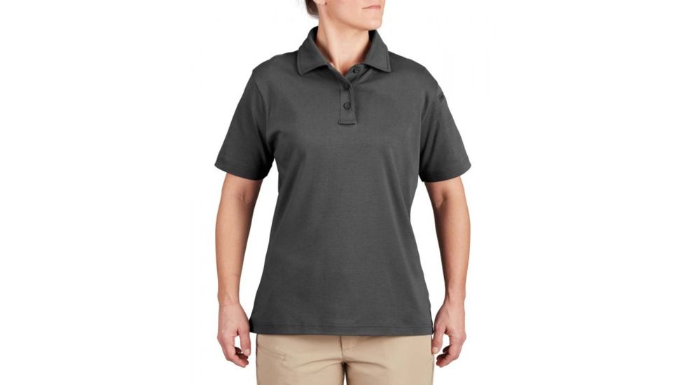 Propper Uniform Cotton Polo - Womens, Charcoal, 4XL, F58075N0154XL