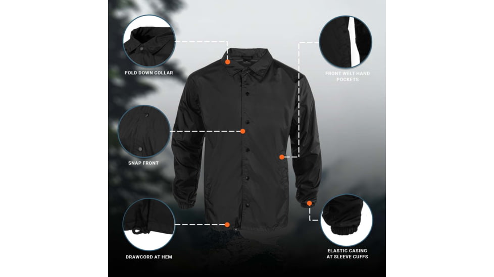 Propper Uniform Windbreaker, Black, 3XL, Regular, F58346Q0013XL2