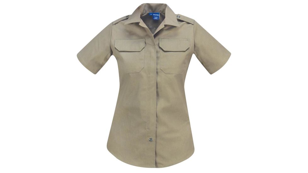 Propper Womens LDS Shirt - Short Sleeve, Silver Tan, Medium, F53953V277M