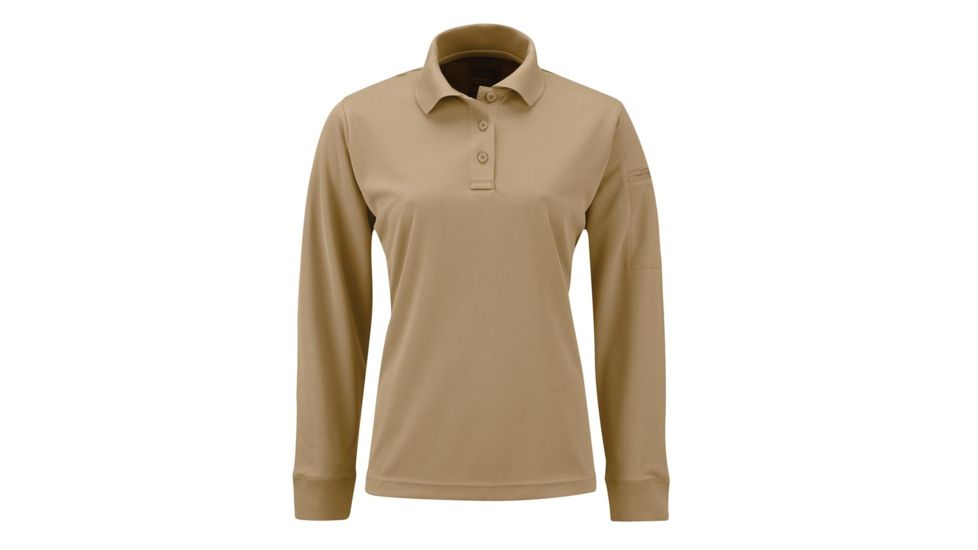 Propper Womens Uniform Polo - Long Sleeve, Silver Tan, Medium, F53964C226M