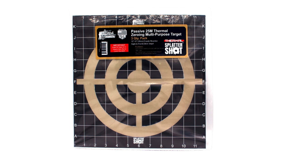 Pro-Shot Passive Thermal 12x12in Target, Set of 3, THSI123PK