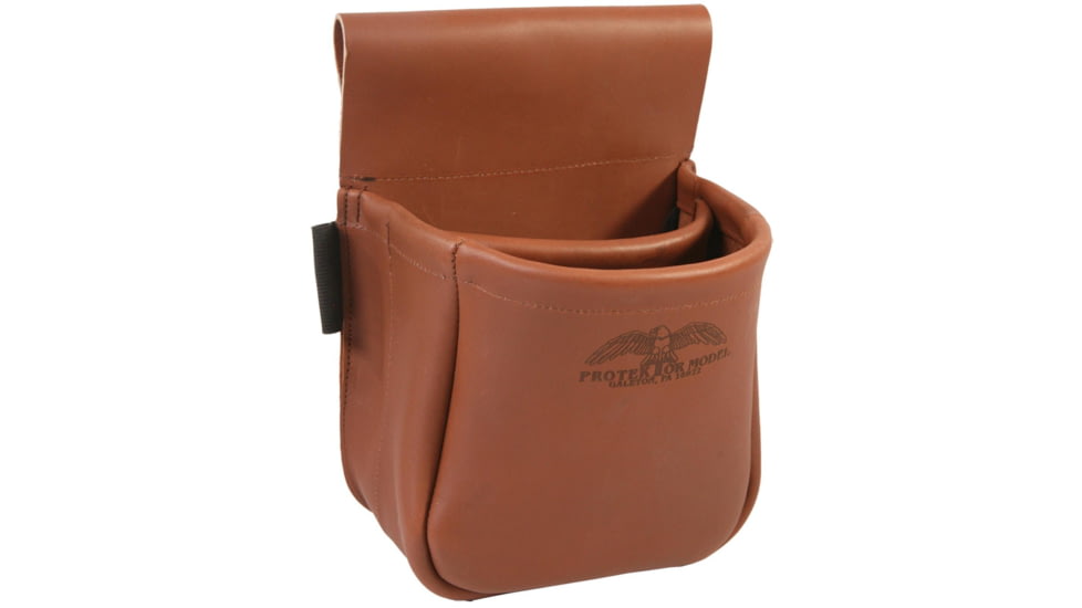 Protektor Model Trap/Skeet Shooters Bag - Brown Leather, 23A