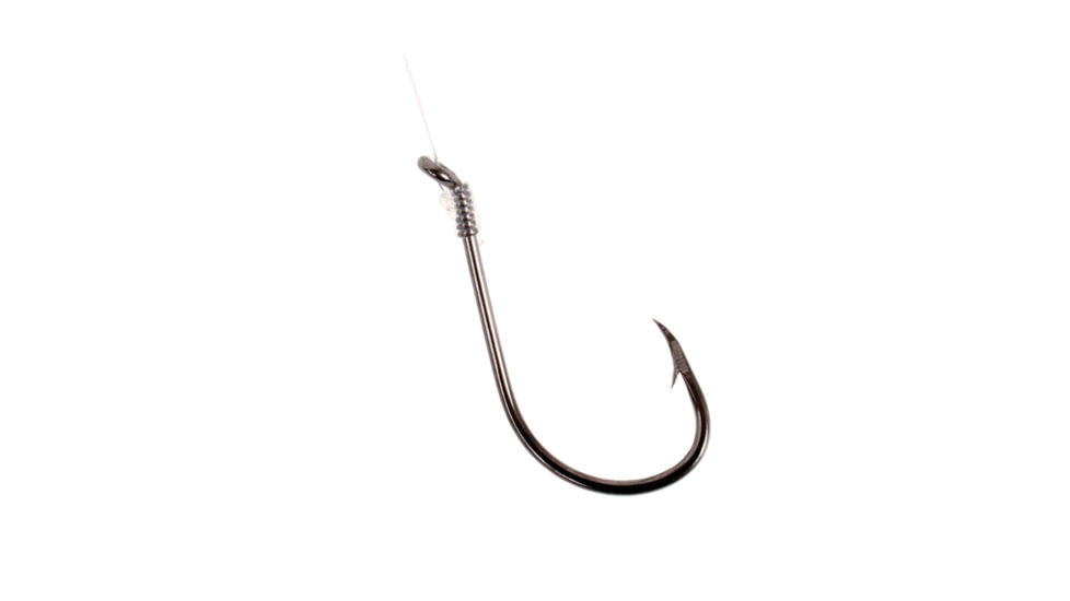 Pucci Snelled Nickel Hook, Octopus, Size 3/0, 6 Per Pack, 300H-3/0