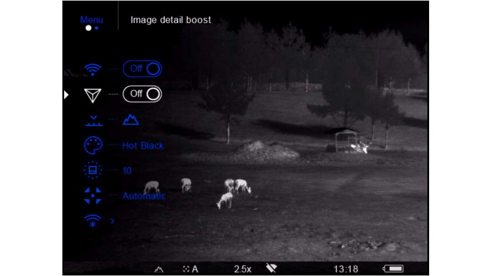 OpticsPlanet Exclusive Refurbished, Pulsar 2.5-20x Helion 2 XP50 2.5-20 Thermal Monocular,17mm, 640x480px, Black, PL77402