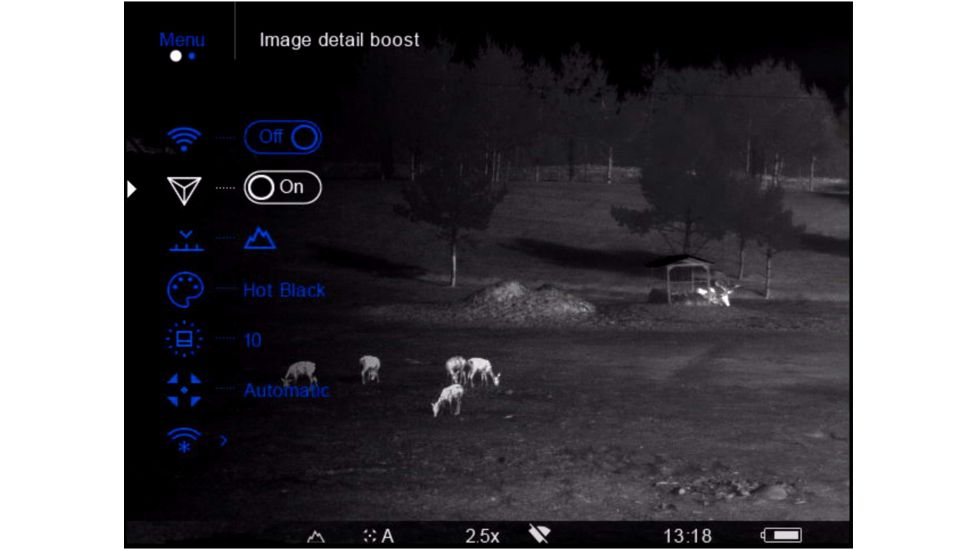 OpticsPlanet Exclusive Refurbished, Pulsar 2.5-20x Helion 2 XP50 2.5-20 Thermal Monocular,17mm, 640x480px, Black, PL77402