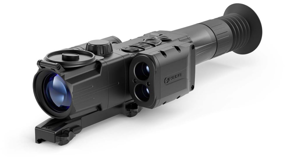 Pulsar Digisight Ultra LRF N450 Digital Night Vision Rifle Scope, 4.5-18x40mm, 50 mm Tube, SFP, Multiple Reticles, Black, PL76627
