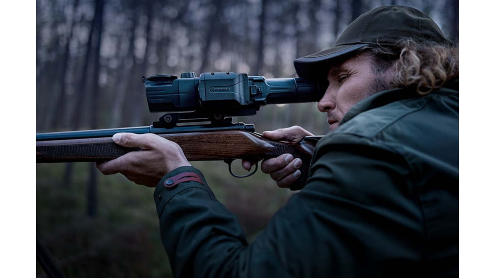 Pulsar Digisight Ultra LRF N450 Digital Night Vision Rifle Scope, 4.5-18x40mm, 50 mm Tube, SFP, Multiple Reticles, Black, PL76627