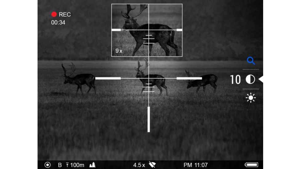 Pulsar Digisight Ultra N355 Digital Night Vision Rifle Scope Weaver QD112, Black, PL76370Q