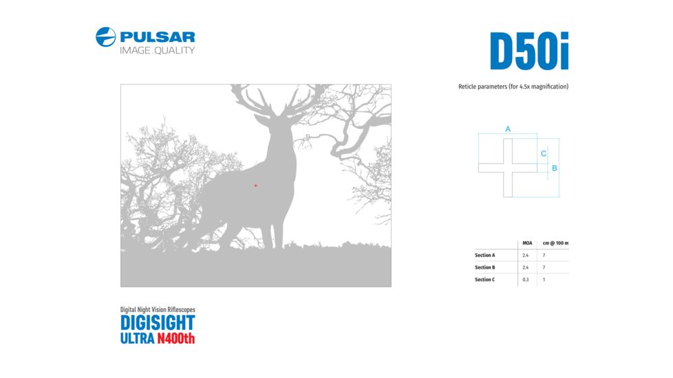 Pulsar Digisight Ultra N450 Digital Night Vision Rifle Scope, Black, PL76617