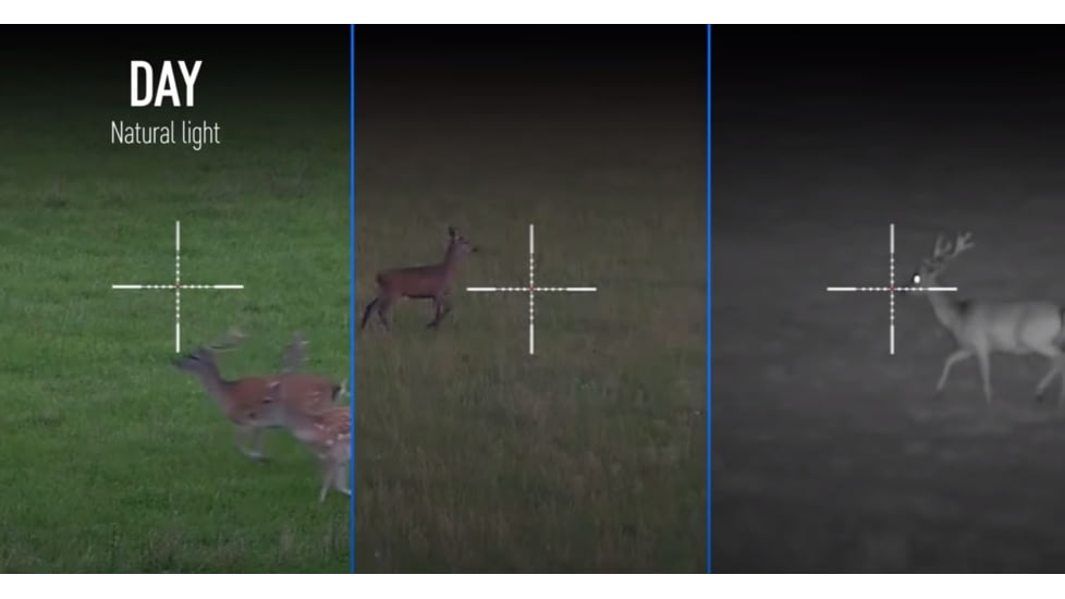 Pulsar Digex C50 Night Vision Rifle Scope, 3.5-14x30mm, w/Pulsar Digex-X850S IR Illuminator, Black, PL76635L