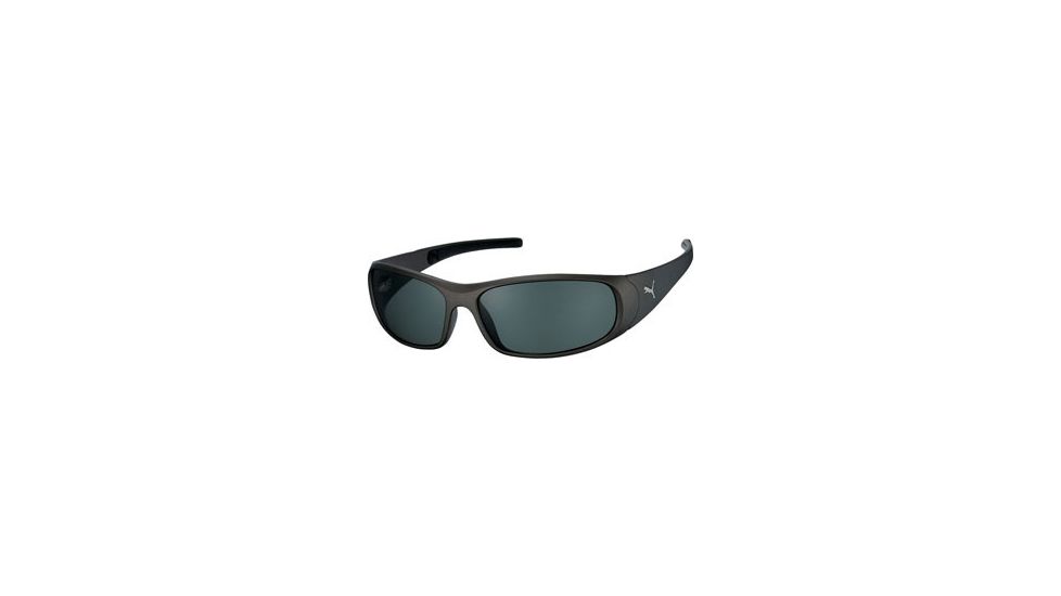 Puma Go+ PU15014 Sunglass Styles Grey Frame / Green Polarized Lens