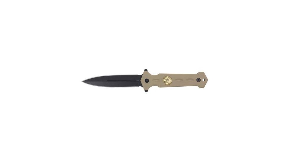 Puma Knives Bigcat Boot 9in Tan Fixed Blade Knife, 4.3in Blade, Black G10 w/ Kydex Sheath 6640901