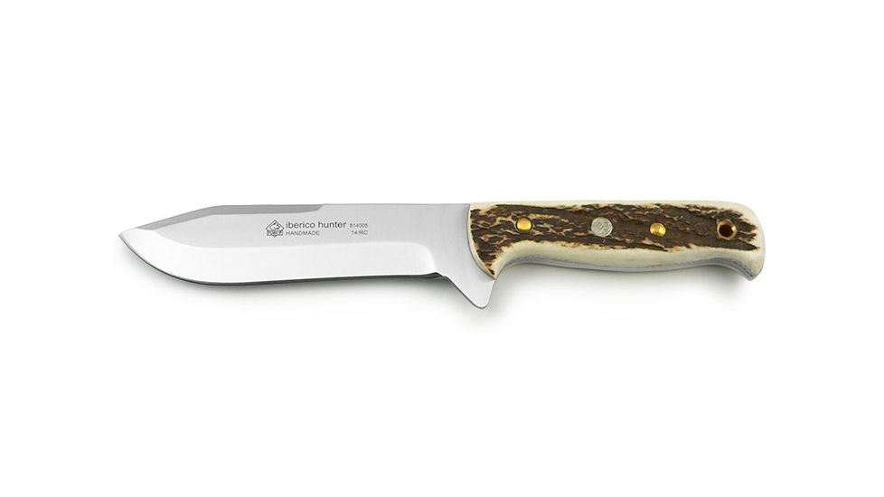 Puma Knives Iberico Hunter, Stag Handle, 132mm, Stainless Steel, Fixed Blade Knife, Small 814005
