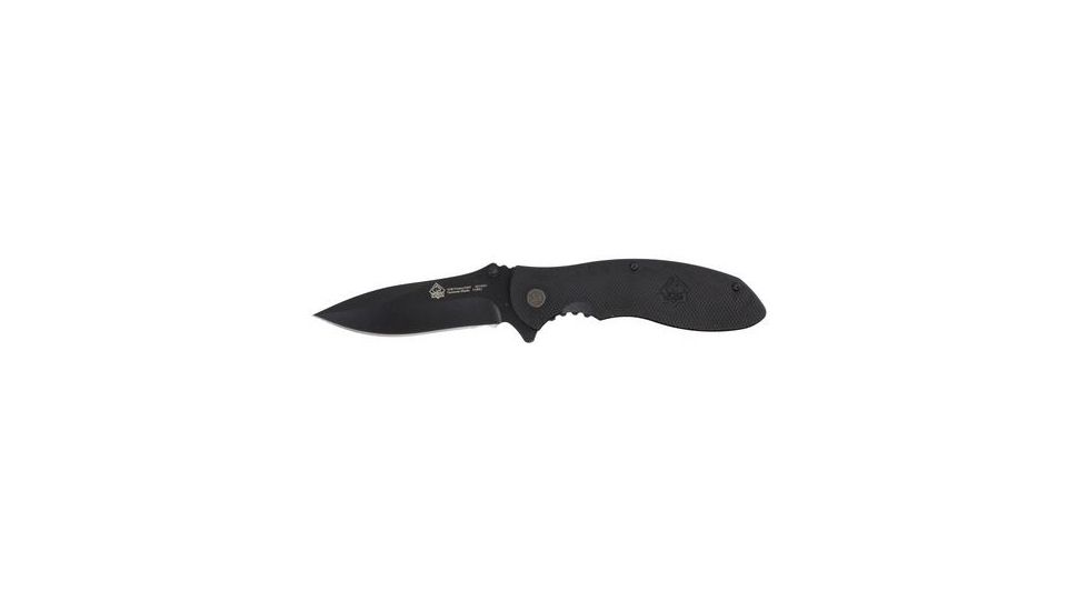 Puma Knives Pounce3507 Spring Assist Knife, 3.5in Blade, Black Aluminum, Beltclip 6513507