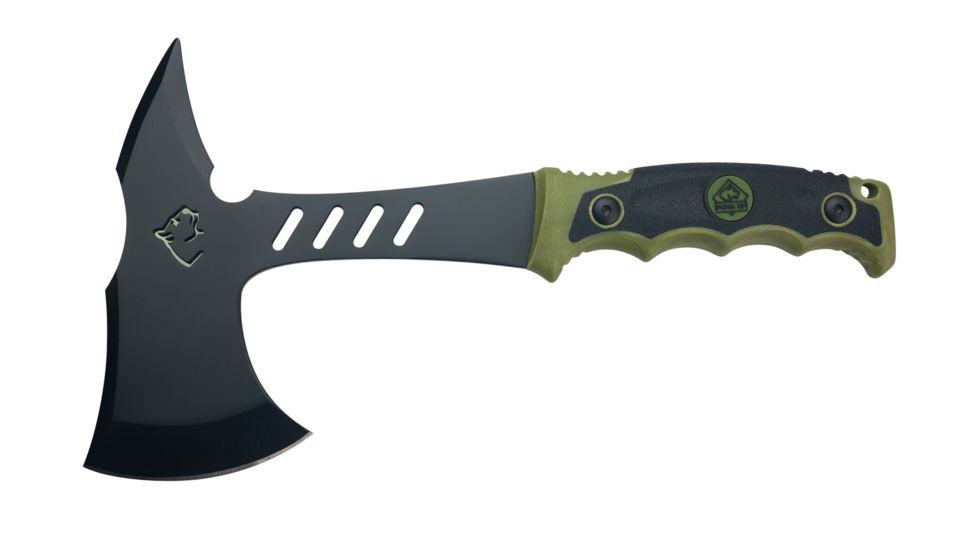 Puma Knives XP Tomahawk,11.3in,Green/Black Comolded Handle 7301000
