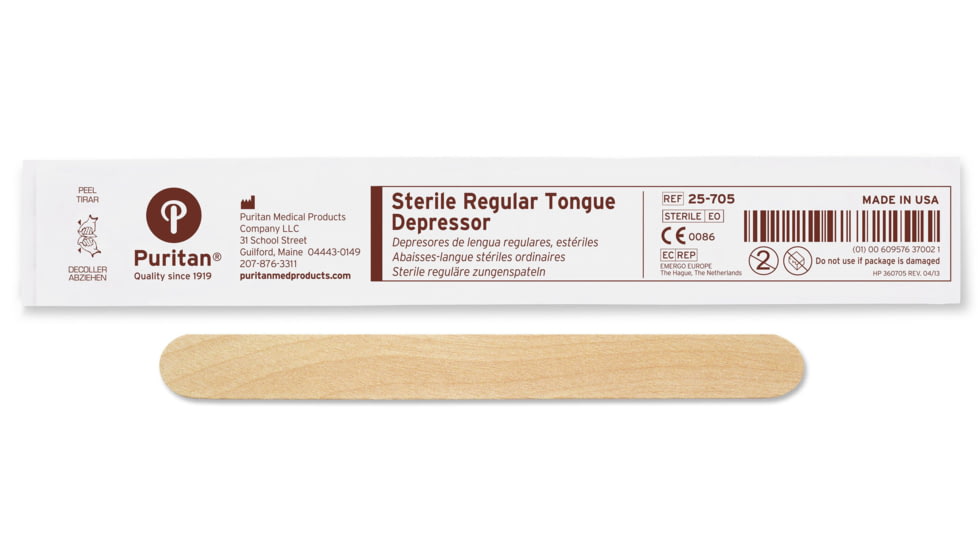 Puritan Medical Depressor Tongue Strl CS1000 25-705 Depressor Tongue Strl CS1000