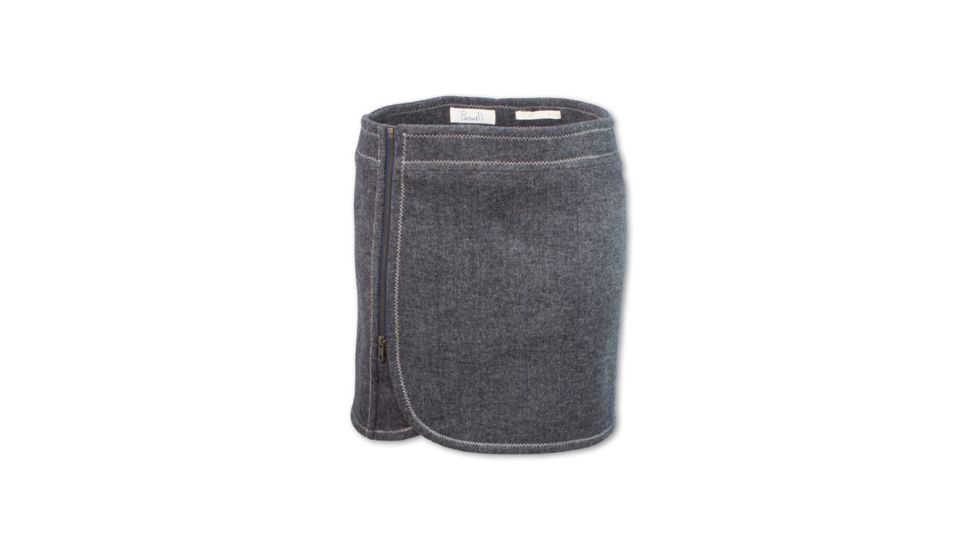 Purnell Herringbone Wool Zip Skirt - Womens, Charcoal, 10, 10213586-010-10