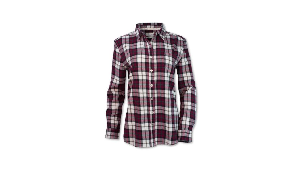 Purnell Maroon Flannel Shirt - Womens, Maroon, Large, 10204602-501-L