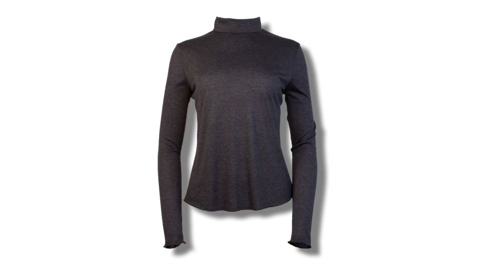Purnell Mock Turtle Neck Sweater - Womens, Dark Grey, L, 10203591-DARK GREY-L