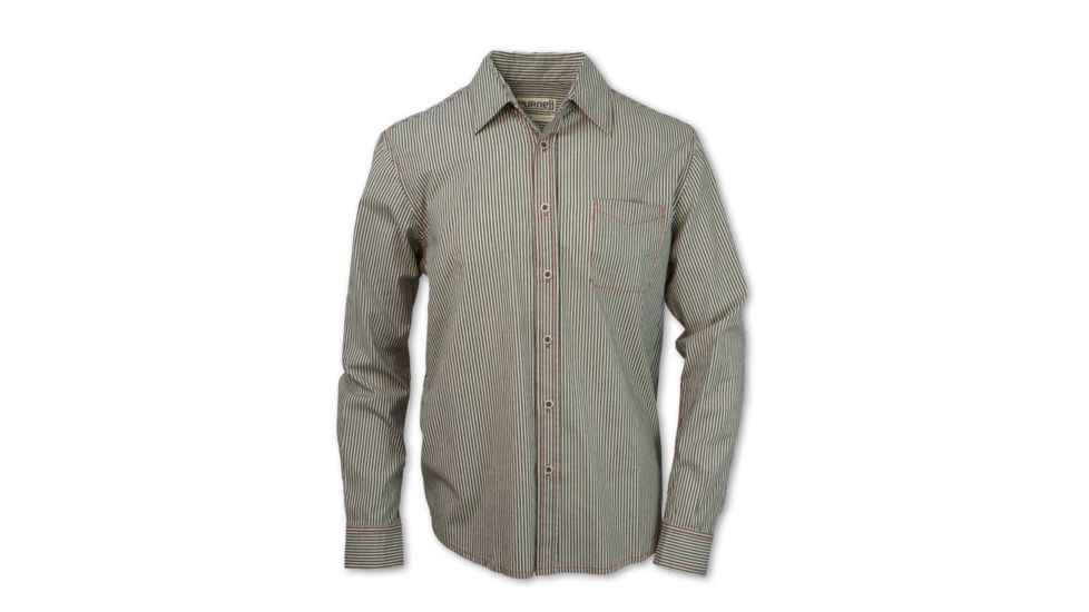 Purnell Ticking Stripe Shirt - Mens, Black/White, Large, 10104545-006-L