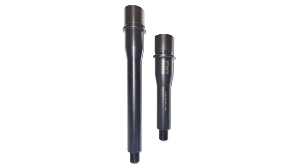 PW9 AR Pistol Barrel, 9mm, 1-10 Twist, 1/2-28 Thread, 4.5in, Black, 4.5in, PW98292B12