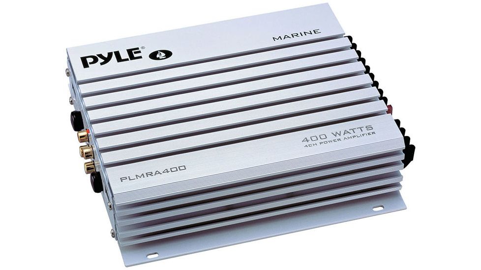Pyle Marine 4 Channel Amplifier 400W, White PLMRA400