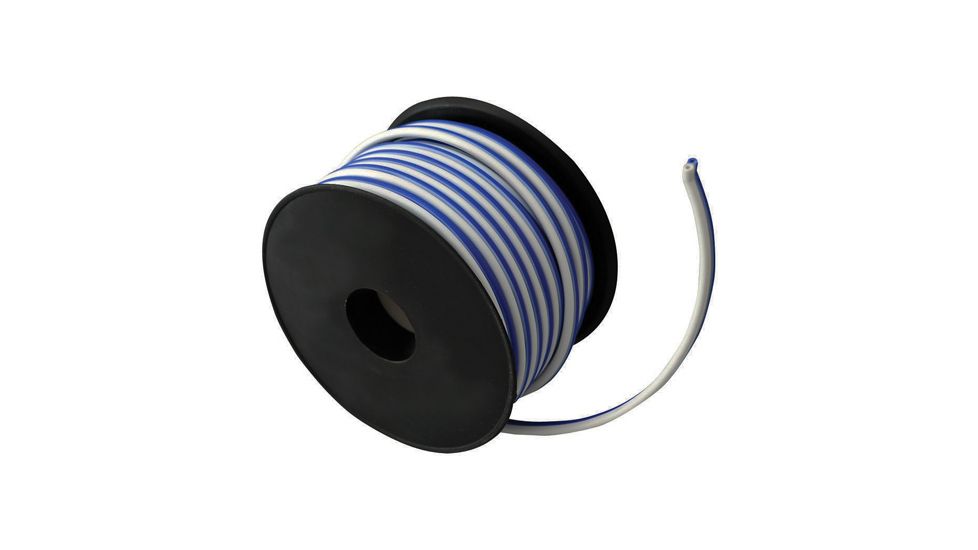 Pyle Marine 50ft Speaker Cable, Blue/White PLMRSW50