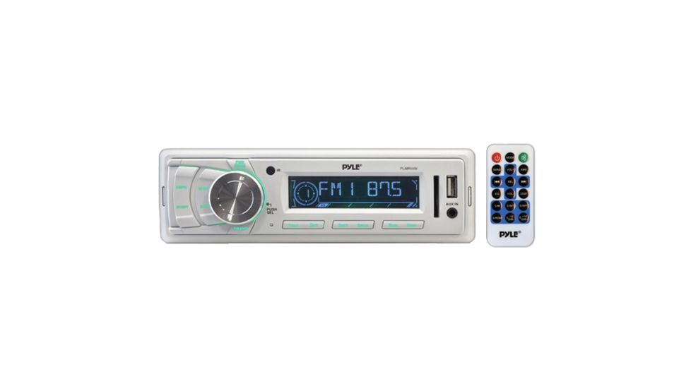 Pyle Marine Indash Receiver, White PLMR88W
