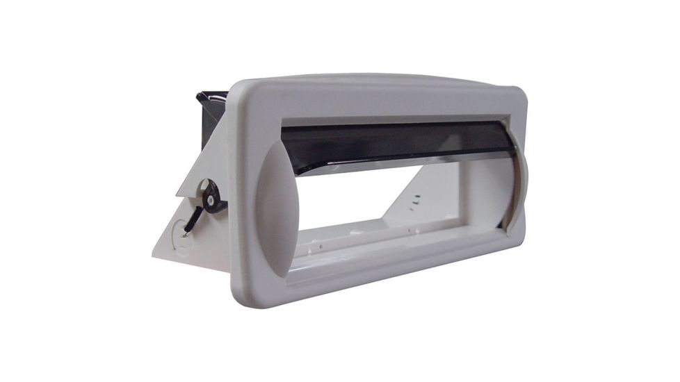 Pyle Marine Radio Cover Pyle with Smoke Tinted Cover, White PLMRCW2