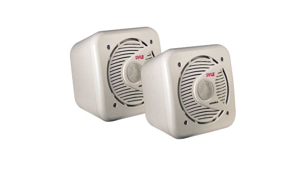 Pyle Speaker 5.25in Surface Mount Pyle Marine, White PLMR53