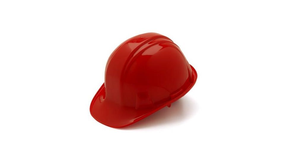 Pyramex 4 Point Red Hard Hat HP14020
