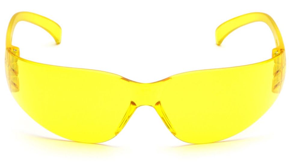 Pyramex 4100 Series Safety Eyewear - Amber-Hardcoated Lens, Amber Frame S4130S