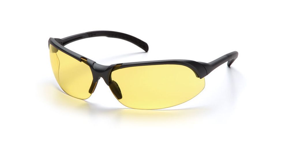 Pyramex Accurist Safety Glasses - Amber Lens, Slate Gray Frame SS4730D