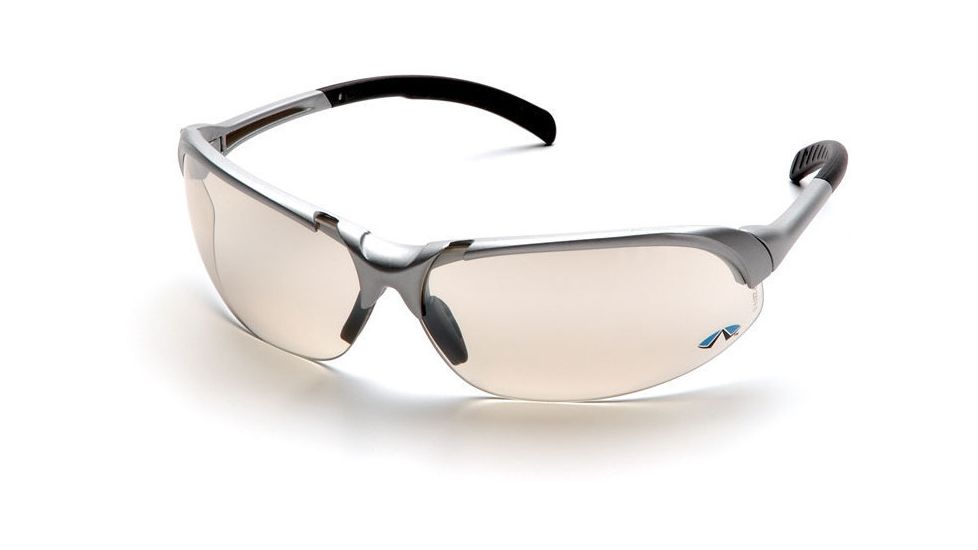Pyramex Accurist Safety Glasses - Indoor/Outdoor Mirror Lens, Silver Frame SSV4780D