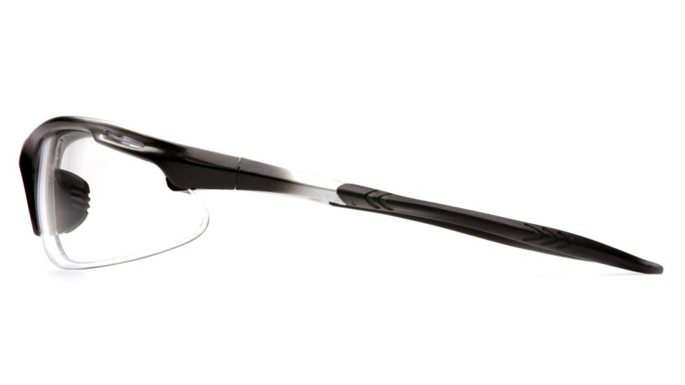 Pyramex Avante Safety Glasses - Clear Lens, Silver Black Frame SSB4510D